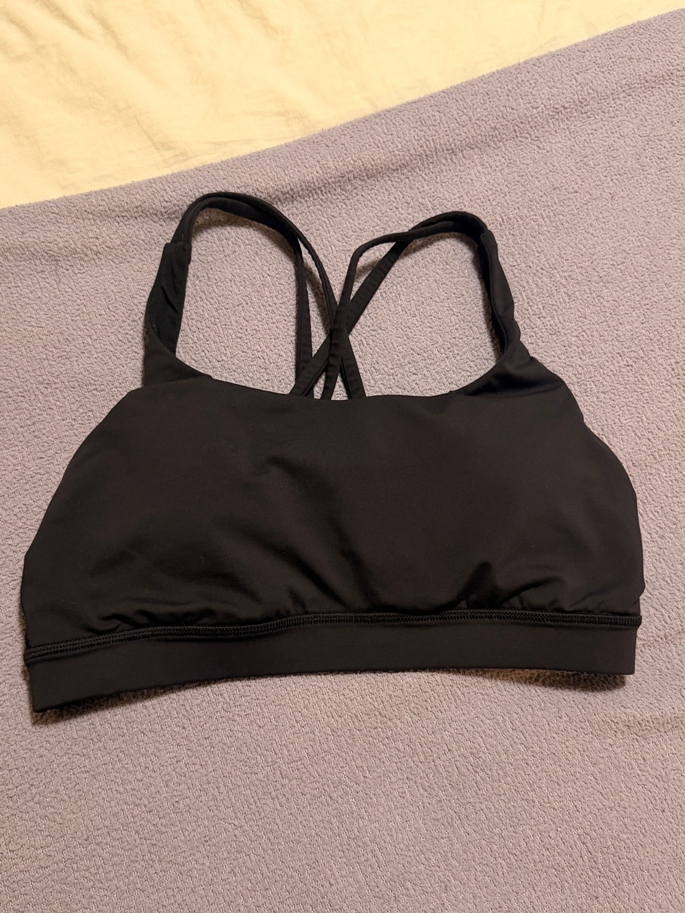 Lululemon Energy Bra Black Size 8 Medium Support B–D Cups